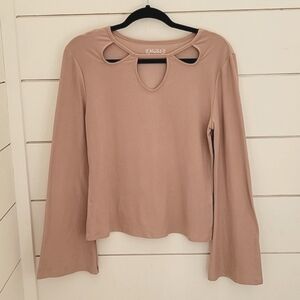 Mudd XL pink long sleeve soft and stretchy tee